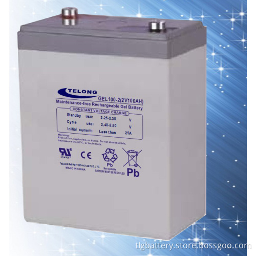 2V100ah Gel Battery Rechargeable UPS Battery Solar Battery